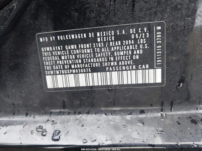 2023 VOLKSWAGEN JETTA 1.5T SE - 3VW7M7BUXPM038075