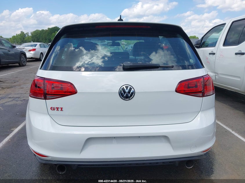 2016 VOLKSWAGEN GOLF GTI SE W/PERFORMANCE PACKAGE 4-DOOR - 3VW547AUXGM045617