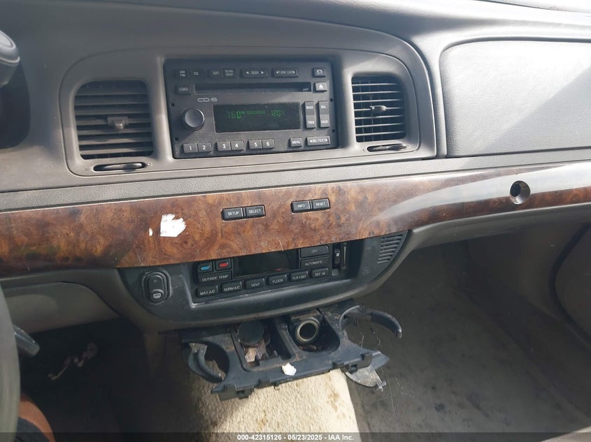 2006 MERCURY GRAND MARQUIS VIN: 2MEFM75V96X649641