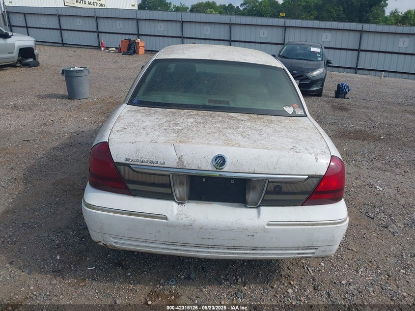 2006 MERCURY GRAND MARQUIS VIN: 2MEFM75V96X649641