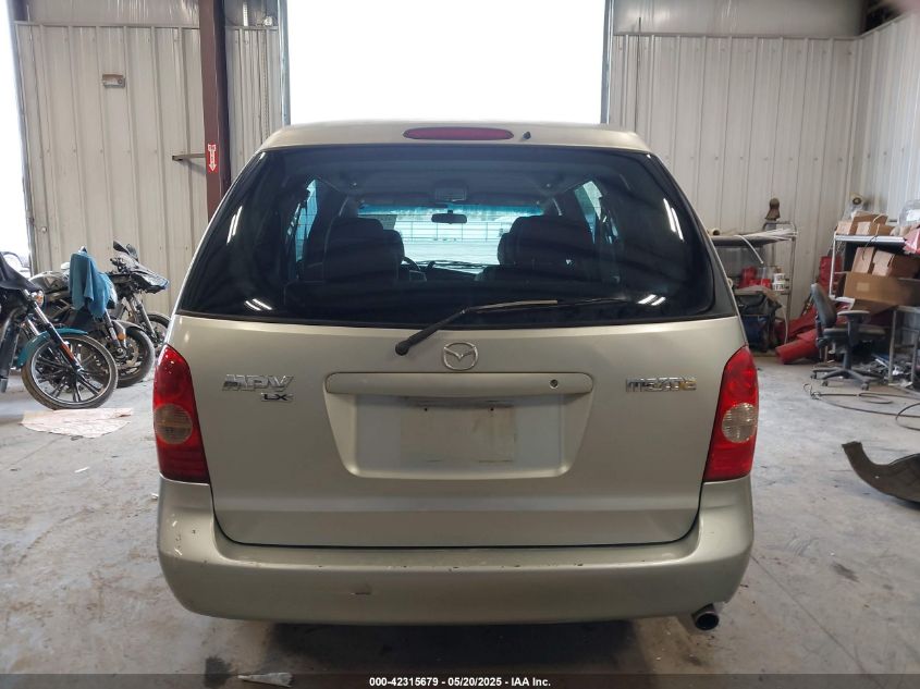 2003 Mazda Mpv Es/Lx/Lx-Sv VIN: JM3LW28A330357186 Lot: 43454028