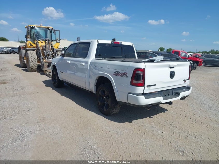 Vin: 1c6srfjt8ln370704, lot: 42808588, ram 1500 laramie  4x4 5'7 box 20203
