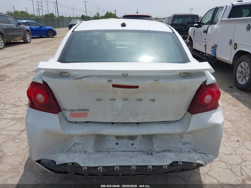 2012 DODGE AVENGER VIN: 1C3CDZAB3CN147348