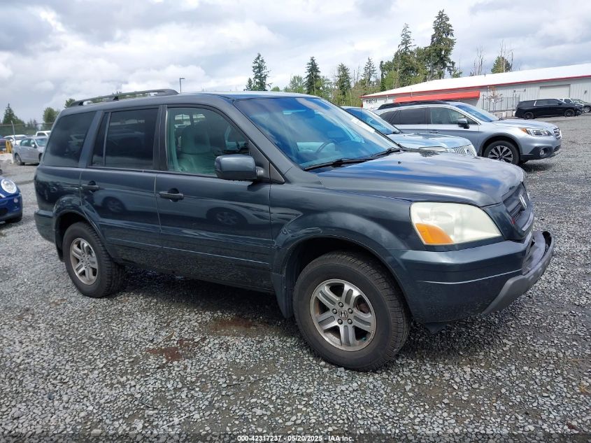 2004 Honda Pilot Ex-L VIN: 2HKYF185X4H543615 Lot: 42317237