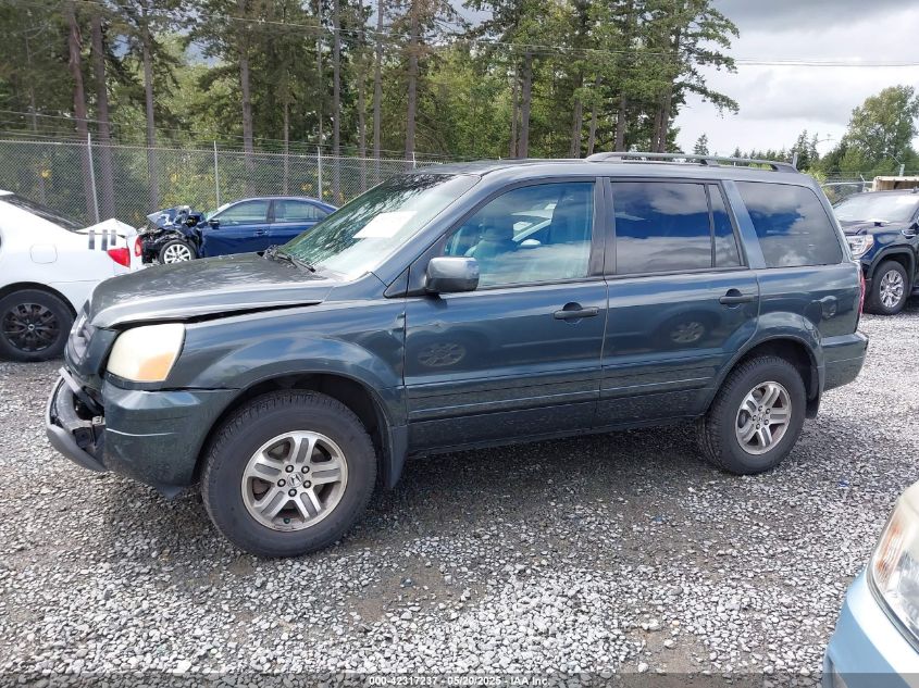 2004 Honda Pilot Ex-L VIN: 2HKYF185X4H543615 Lot: 42317237