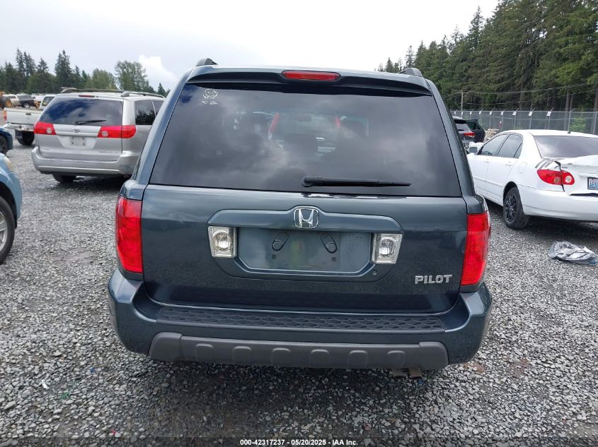 2004 Honda Pilot Ex-L VIN: 2HKYF185X4H543615 Lot: 42317237