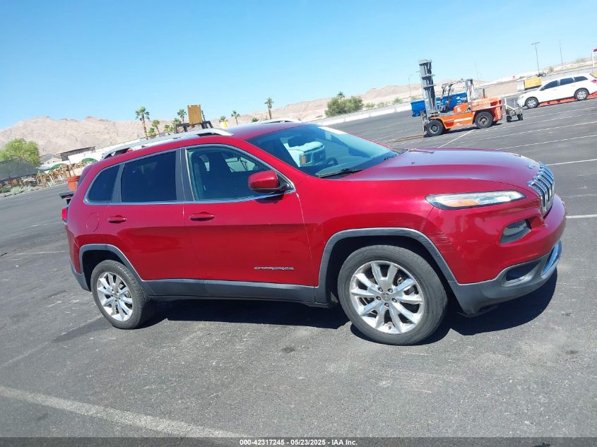 2014 Jeep Cherokee Limited VIN: 1C4PJLDS8EW221293 Lot: 43783974