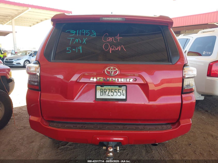 2016 TOYOTA 4RUNNER SR5 - JTEBU5JR9G5311958