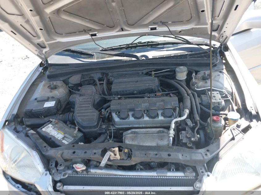 2003 Honda Civic Ex VIN: 2HGES26763H590304 Lot: 42317903