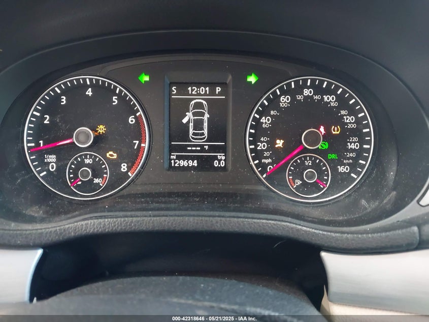 2013 VOLKSWAGEN PASSAT 2.5L SE - 1VWBP7A39DC114411