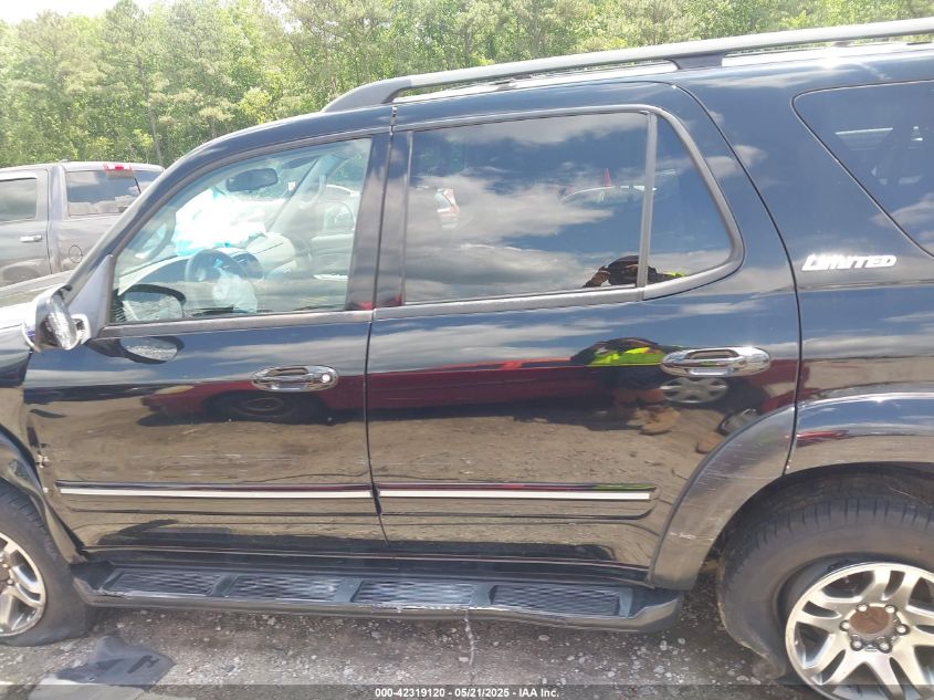 2007 Toyota Sequoia Limited V8 VIN: 5TDBT48A47S284180 Lot: 42319120