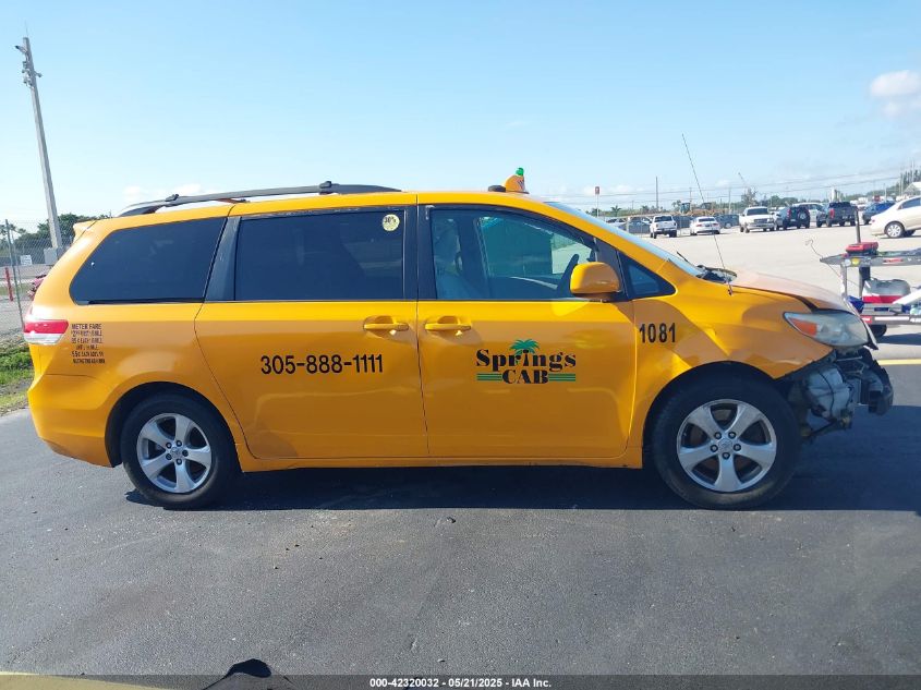 2012 Toyota Sienna Le V6 8 Passenger VIN: 5TDKK3DC6CS204473 Lot: 42320032