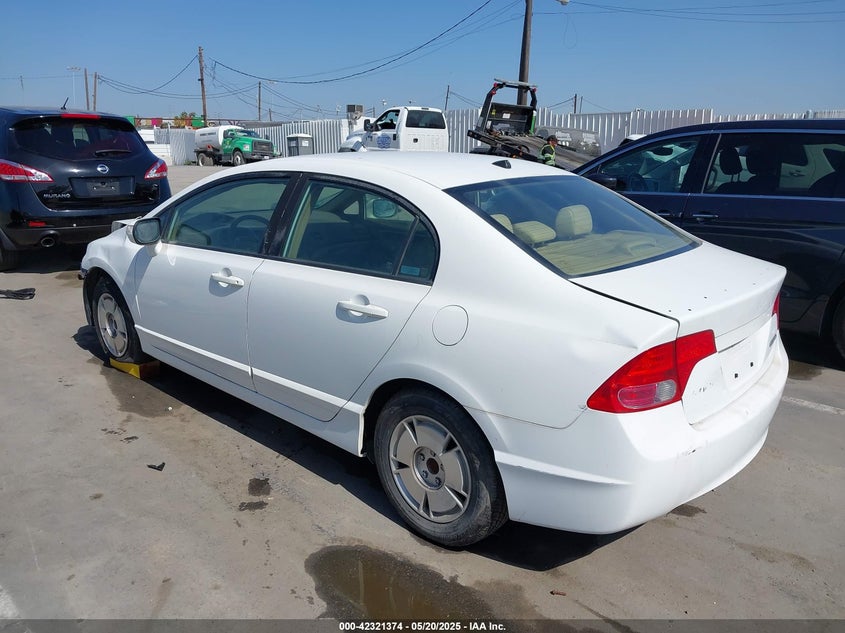 2007 HONDA CIVIC HYBRID VIN: JHMFA36297S017183