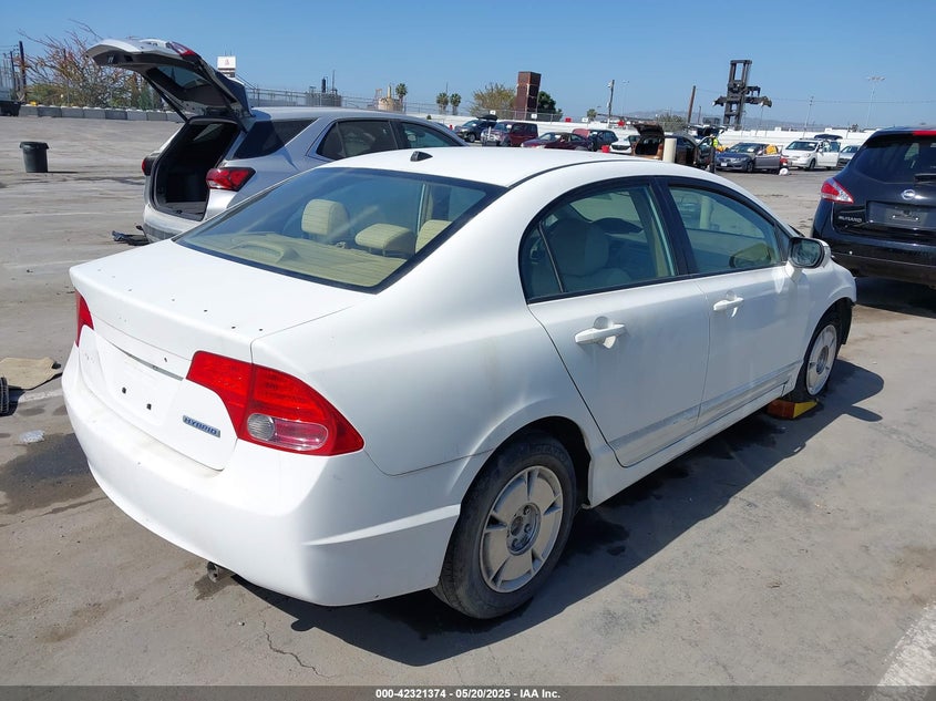 2007 HONDA CIVIC HYBRID VIN: JHMFA36297S017183