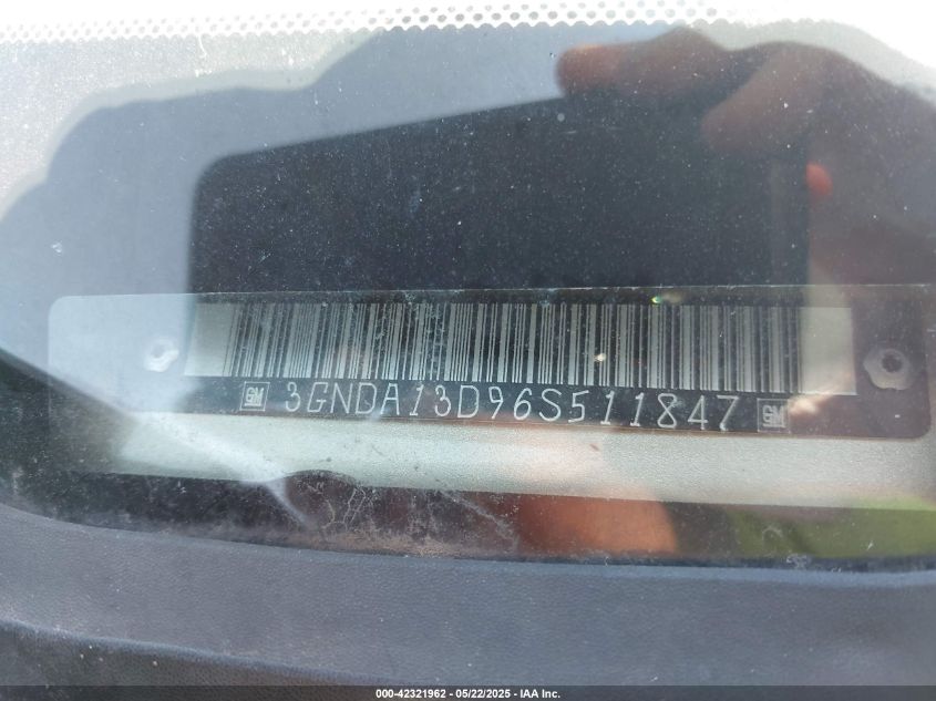 2006 Chevrolet Hhr Ls VIN: 3GNDA13D96S511847 Lot: 42321962