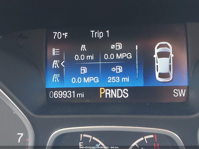 2015 Ford Focus Titanium VIN: 1FADP3J28FL380815 Lot: 42322150