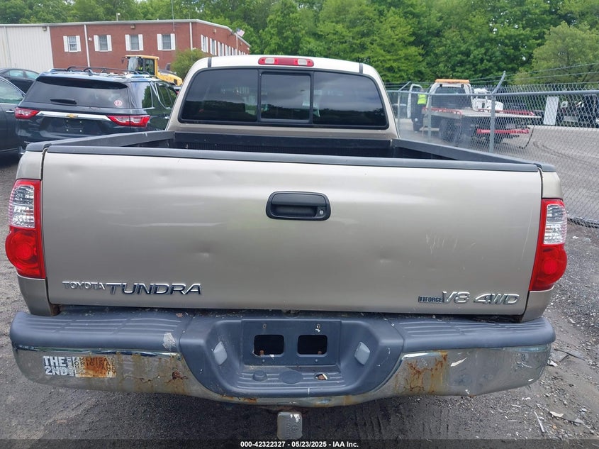 2006 Toyota Tundra Sr5 V8 VIN: 5TBBT44186S486131 Lot: 42322327