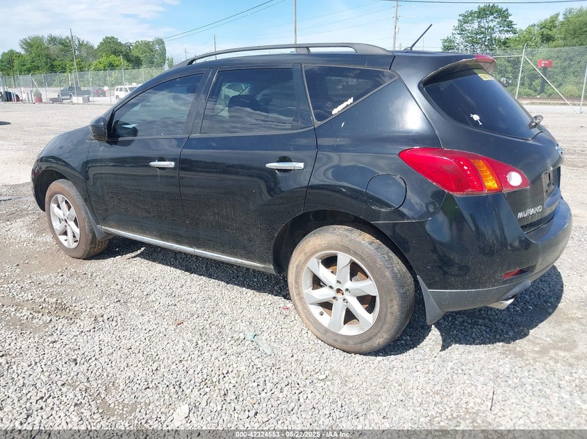 2009 NISSAN MURANO VIN: JN8AZ18W39W130703