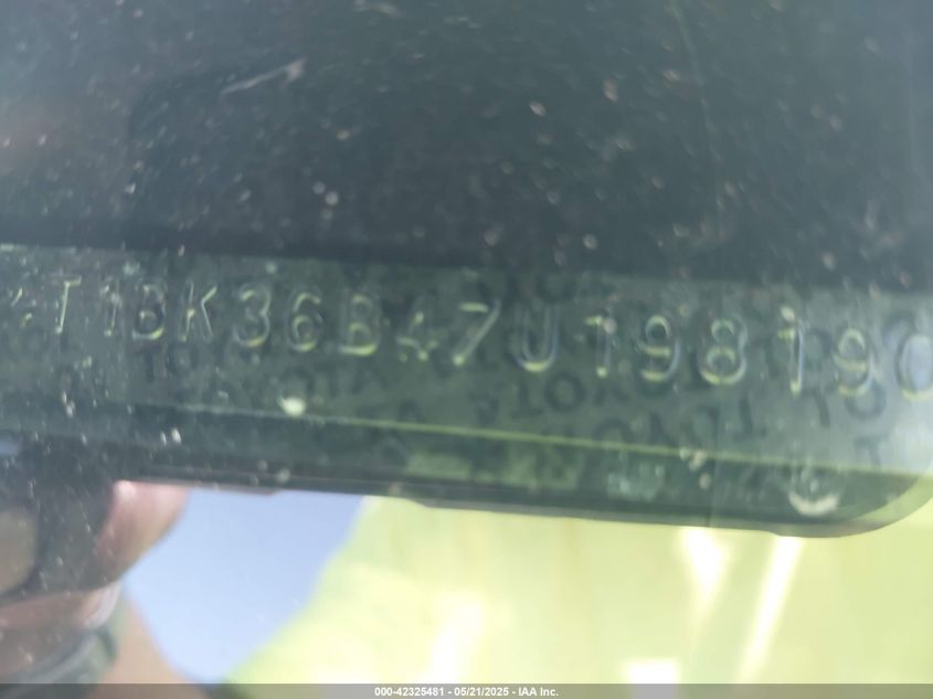 2007 Toyota Avalon Limited VIN: 4T1BK36B47U198190 Lot: 42325481