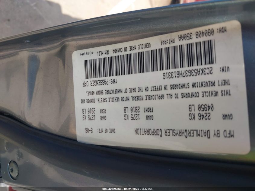 2005 Dodge Magnum Rt VIN: 2D4GV58235H164951 Lot: 42325563