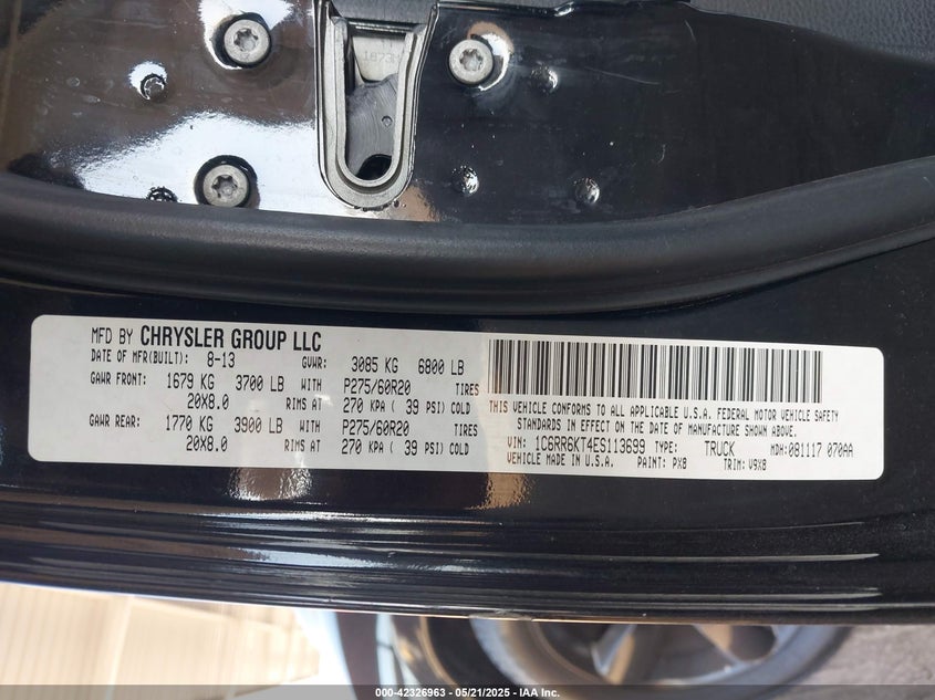 2014 RAM 1500 EXPRESS - 1C6RR6KT4ES113699