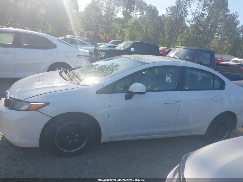 2012 Honda Civic Lx VIN: 19XFB2F52CE323173 Lot: 42329239