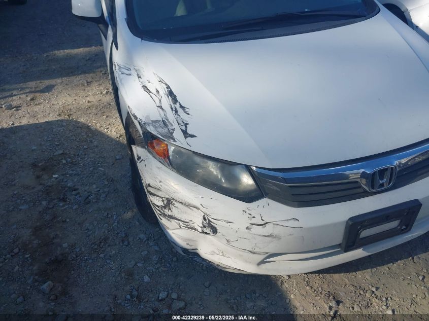 2012 Honda Civic Lx VIN: 19XFB2F52CE323173 Lot: 42329239