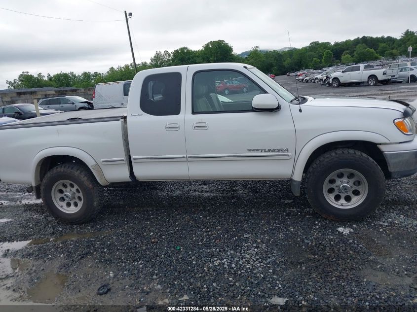 2002 Toyota Tundra Ltd V8 VIN: 5TBBT48142S290725 Lot: 42331284