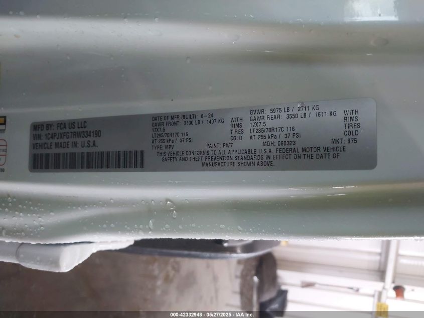 2024 Jeep Wrangler - 1C4PJXFG7RW334190