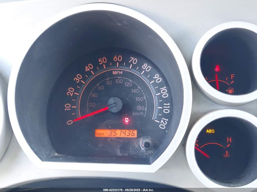 2008 Toyota Tundra Base 5.7L V8/Sr5 5.7L V8 VIN: 5TFRV54108X057911 Lot: 42333176