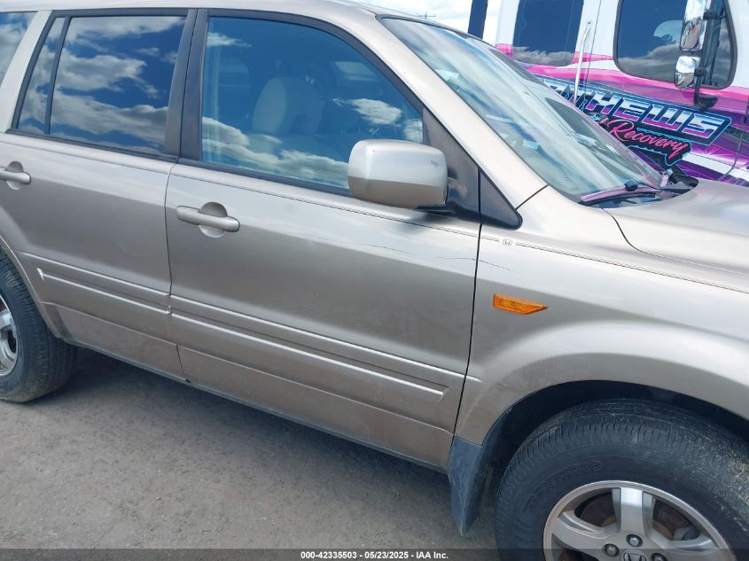 2006 Honda Pilot Ex VIN: 5FNYF18446B006554 Lot: 42335503