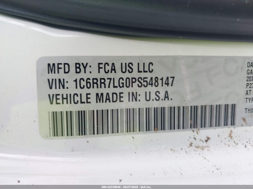 2023 Ram 1500 Classic - 1C6RR7LG0PS548147