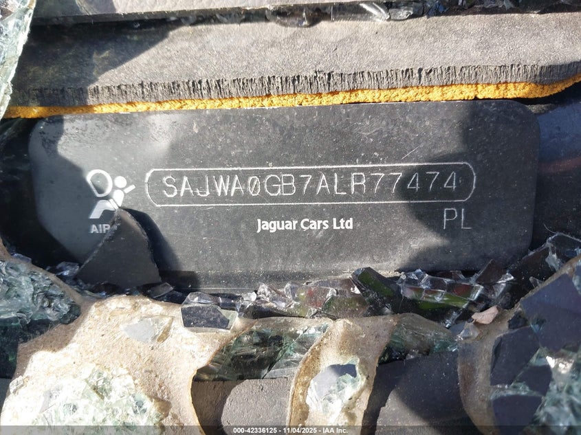 SAJWA0GB7ALR77474 2010 JAGUAR XF photo no. 9