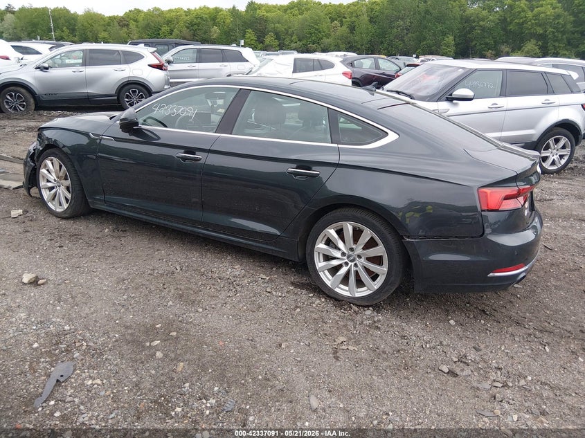 Vin: waubncf54ja011025, lot: 42829332, audi a5 2.0t premium 20183