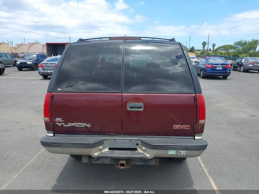 1999 GMC Yukon Slt Cmi VIN: 1GKEK13R6XJ783107 Lot: 42338270