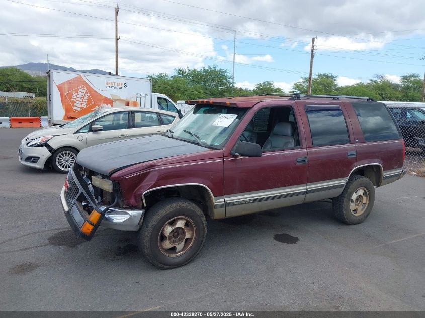 1999 GMC Yukon Slt Cmi VIN: 1GKEK13R6XJ783107 Lot: 42338270