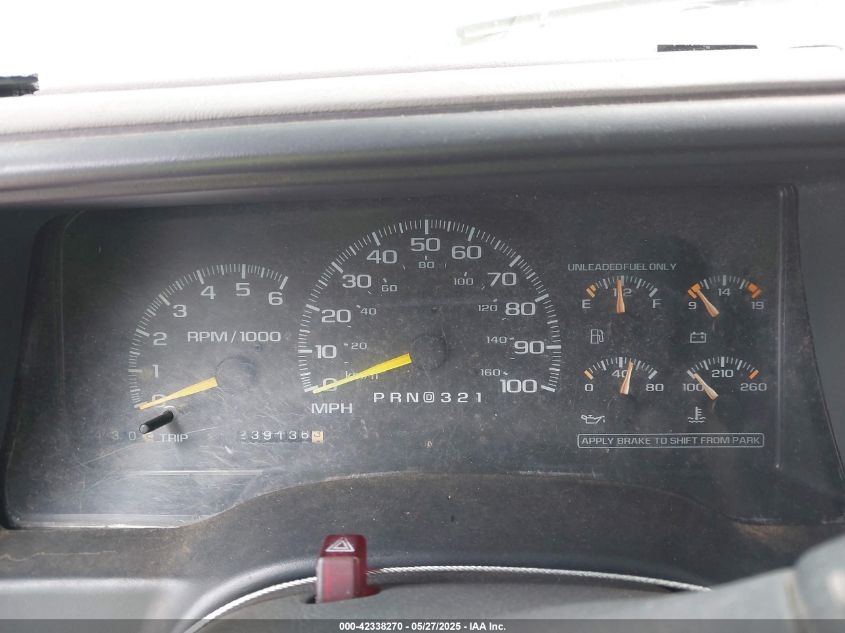 1999 GMC Yukon Slt Cmi VIN: 1GKEK13R6XJ783107 Lot: 42338270