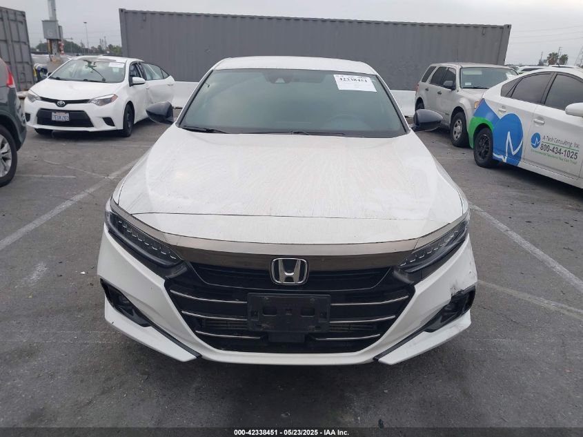 2022 Honda Accord Sport VIN: 1HGCV1F3XNA079377 Lot: 42338451
