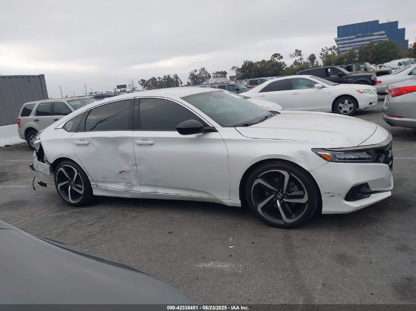 2022 Honda Accord Sport VIN: 1HGCV1F3XNA079377 Lot: 42338451