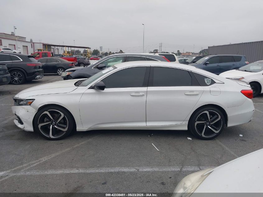 2022 Honda Accord Sport VIN: 1HGCV1F3XNA079377 Lot: 42338451