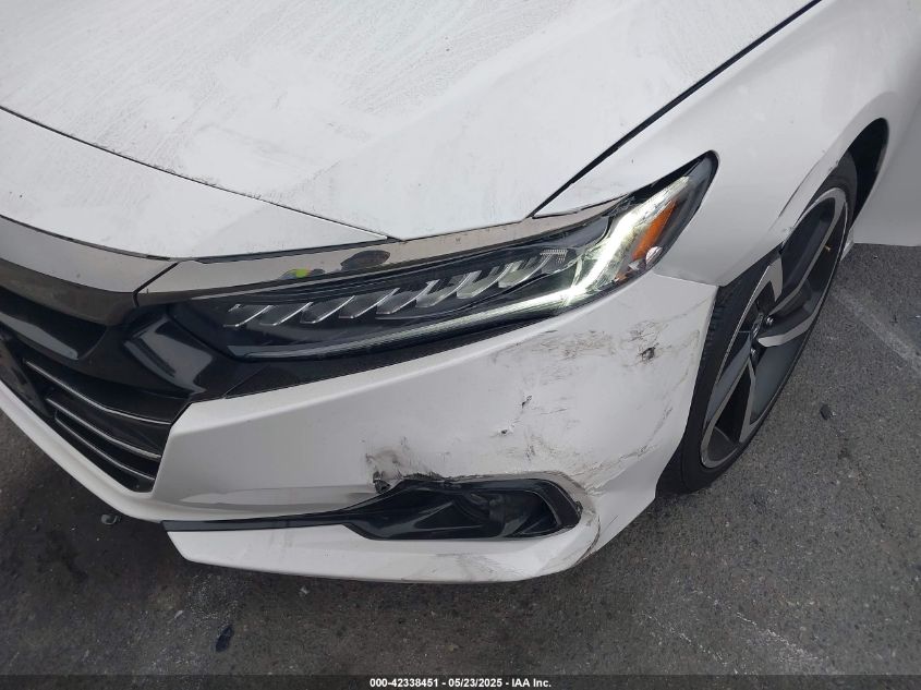 2022 Honda Accord Sport VIN: 1HGCV1F3XNA079377 Lot: 42338451