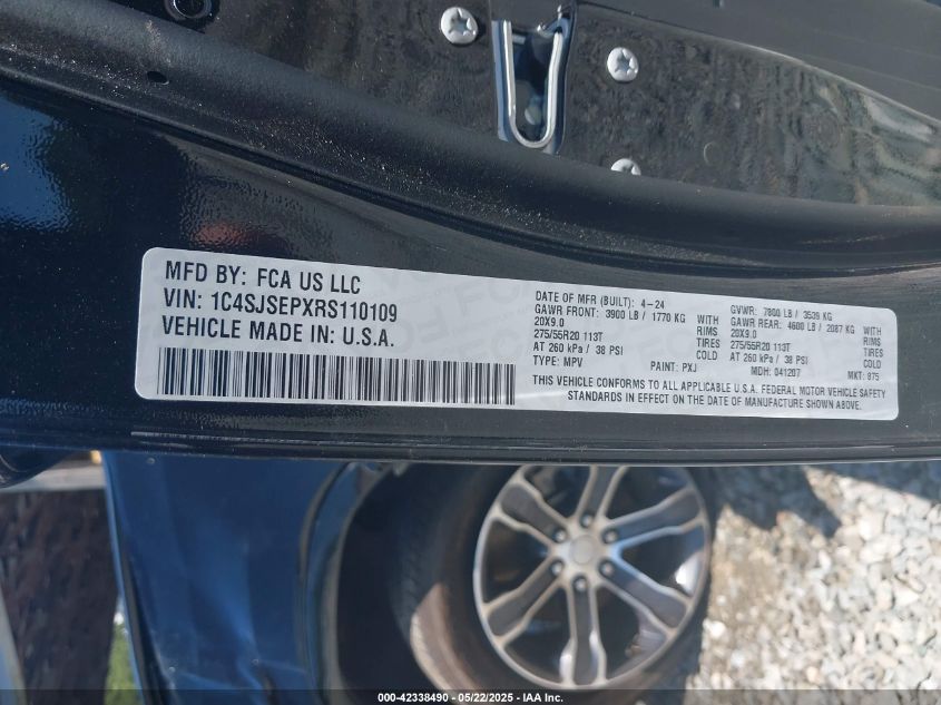 2024 Jeep Grand Wagoneer - 1C4SJSEPXRS110109