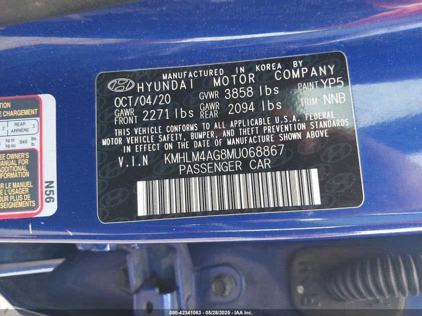 2021 HYUNDAI ELANTRA SEL - KMHLM4AG8MU068867