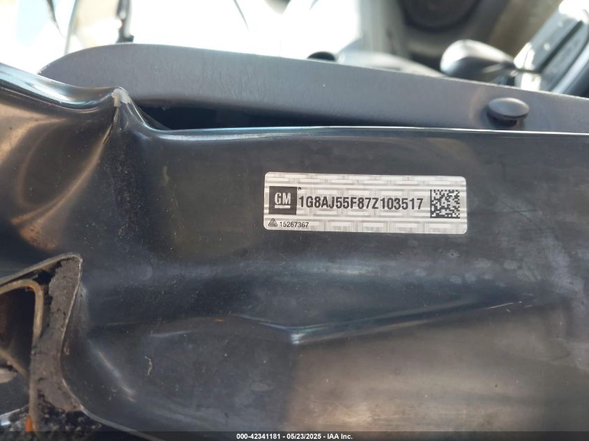 2007 Saturn Ion 2 VIN: 1G8AJ55F87Z103517 Lot: 42341181