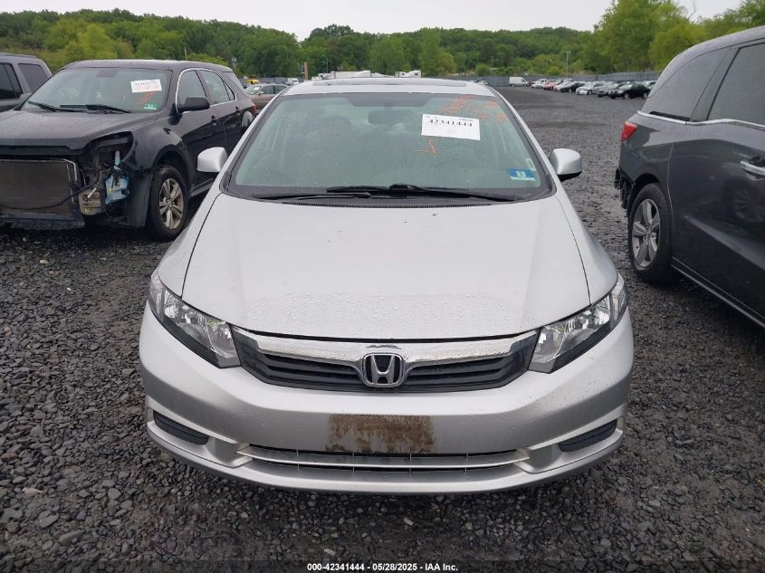 2012 Honda Civic Ex VIN: 2HGFB2F83CH608478 Lot: 42341444