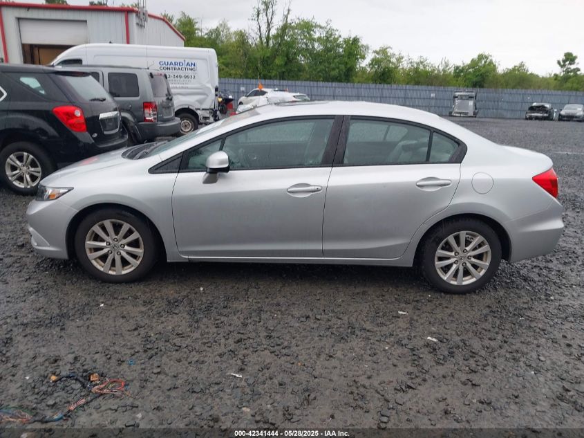 2012 Honda Civic Ex VIN: 2HGFB2F83CH608478 Lot: 42341444