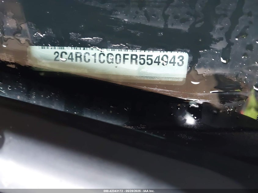 2015 Chrysler Town & Country Touring-L VIN: 2C4RC1CG0FR554943 Lot: 42343172