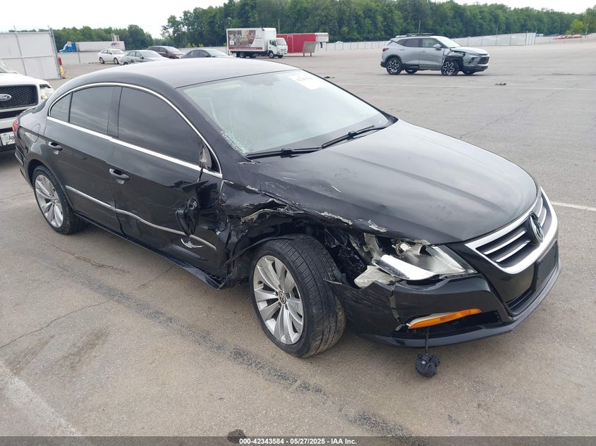 2009 Volkswagen Cc Sport black sedan gasoline WVWML73C39E516361 photo #1