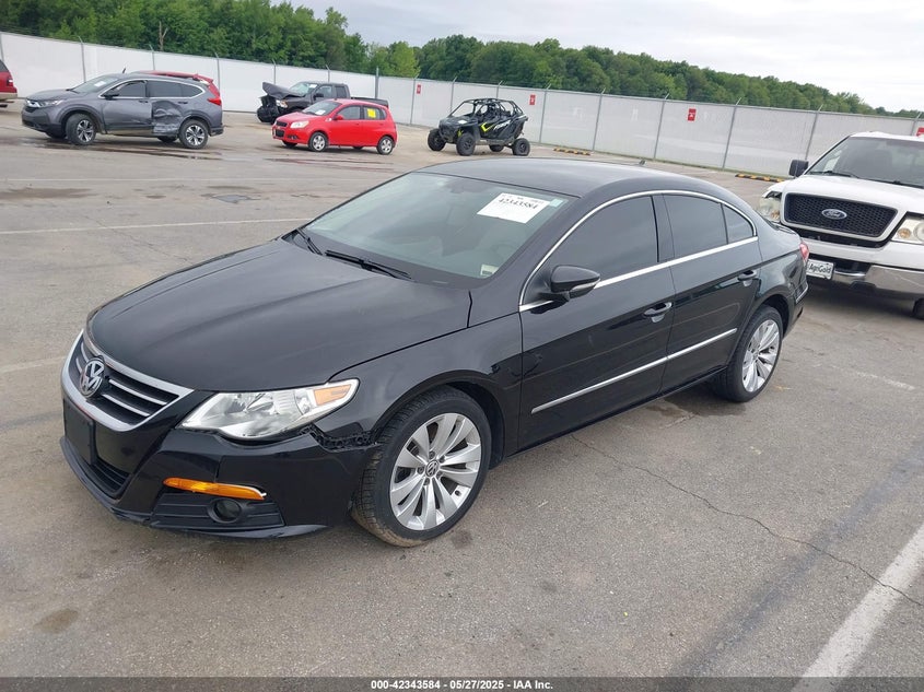2009 Volkswagen Cc Sport black sedan gasoline WVWML73C39E516361 photo #3