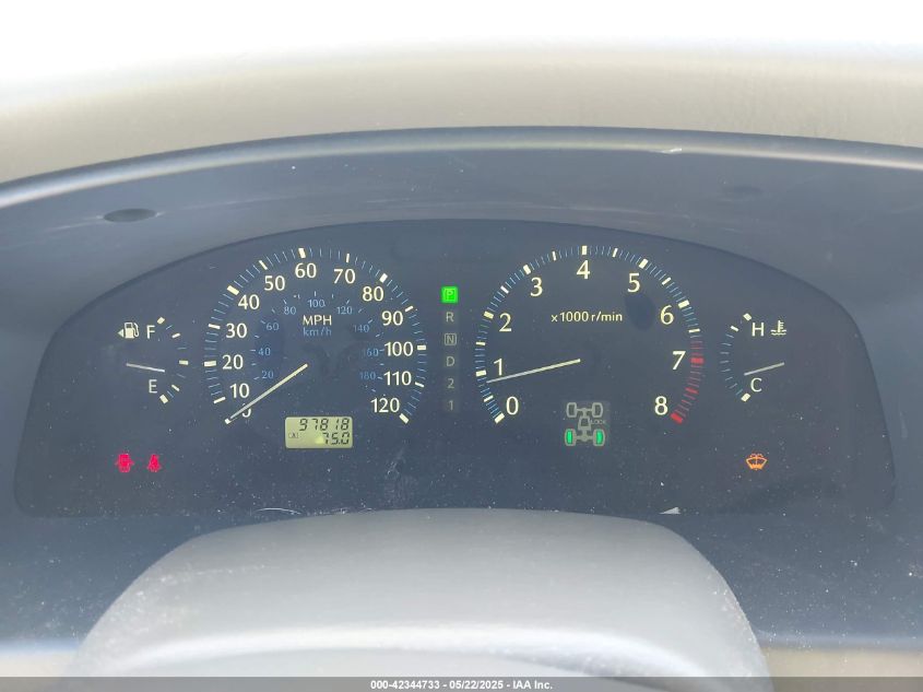 2002 Infiniti Qx4 Luxury VIN: JNRDR09Y62W250391 Lot: 42344733